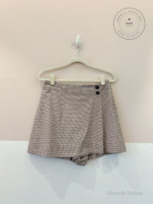 Short Saia Xadrez Dress To | Tam: P