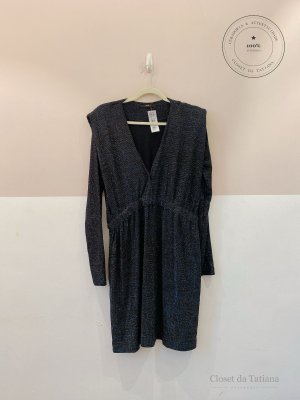 Vestido Curto Luréx Ombreiras Animale | Tam: GG