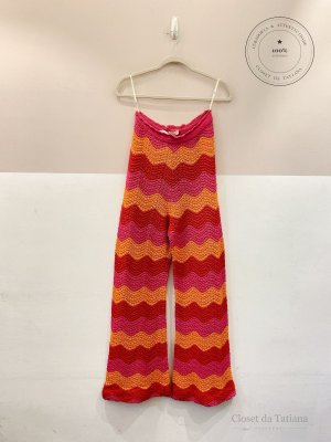 Pantalona Tricot Colorblocking Nv + La Rouge Belle | Tam: 38