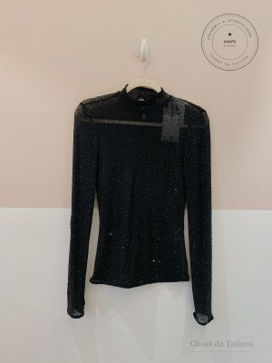 Blusa Brilhos Nk Preto | Tam: 36