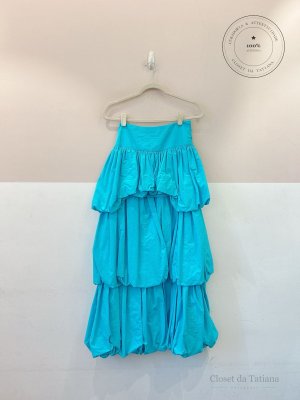 Saia Longa Camadas Chaouiche Azul | Tam: P