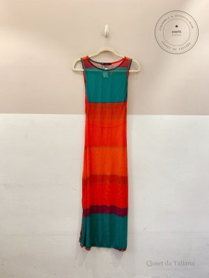 Vestido Midi Tule Vix Colorido | Tam: PP