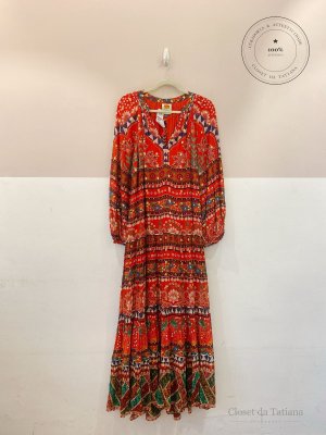 Vestido Longo Estampado Farm Global | Tam: P