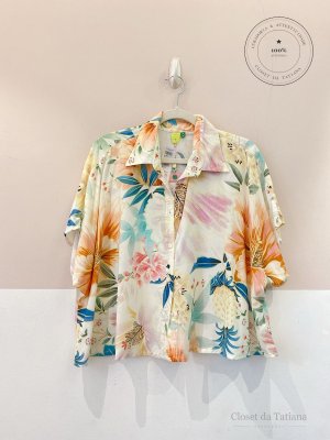 Camisa Estampa Floral Farm | Tam: P
