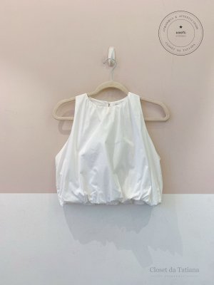 Cropped Clariá Branco | Tam: M