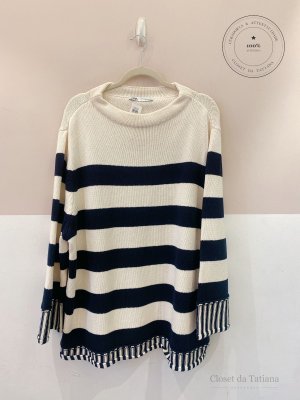 Tricot Amplo Listrado Zara M/G