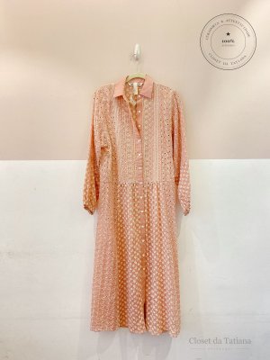 Vestido Bordado Zara Rosa | Tam: PP