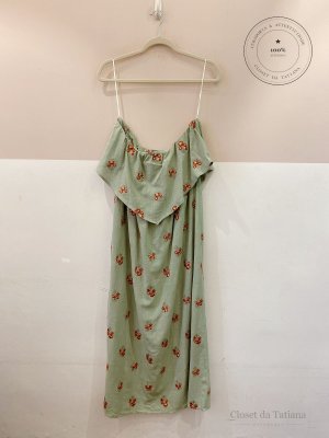 Vestido Bordado Tomara Que Caia Maria Filó Verde | Tam: G