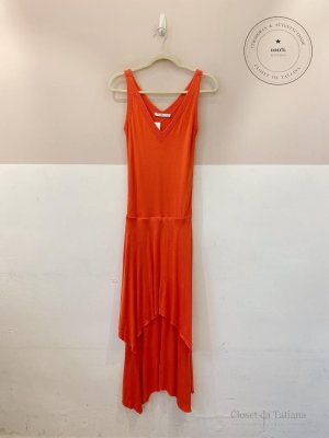 Vestido Longo Malha Ateen Laranja | Tam: P