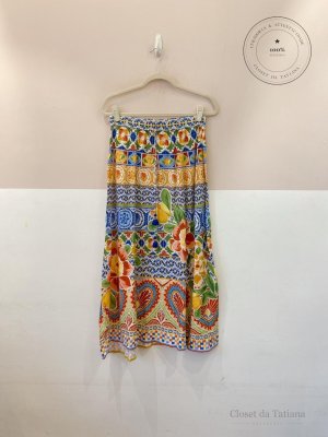 Saia Midi Estampada Farm | Tam: P
