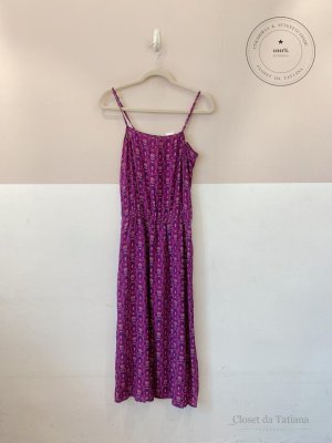 Vestido Floral Ateen Roxo | Tam: 38