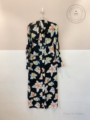 Chemise Longa Seda Floral Abrand | Tam: 38