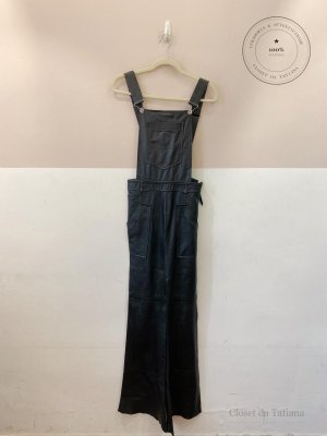 Jardineira Couro Statement & Co. Preta | Tam: 34