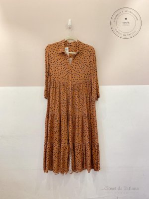Vestido Midi Poás Dress To Marrom | Tam: PP