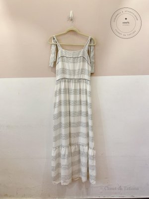 Vestido Midi Pespontos Dress To Branco | Tam: P