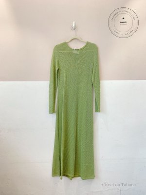 Vestido Longo Luréx Zara Verde | Tam: M