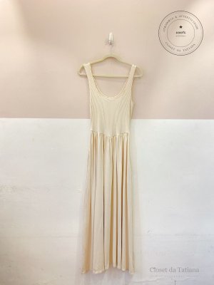 Vestido Midi Ruela Bege | Tam: M