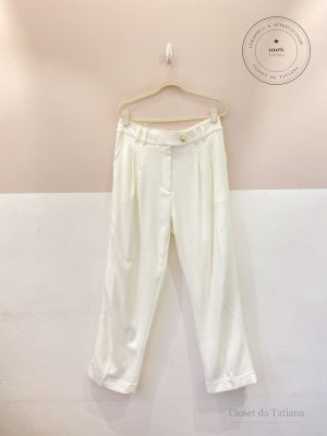 Pantalona Creme Cós Desfiado Nanaminze | Tam: 44