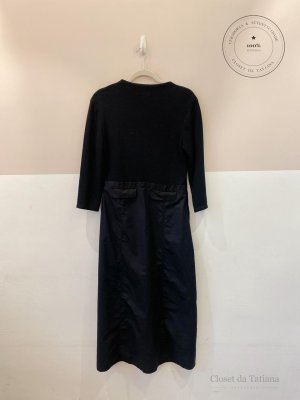 Vestido Midi Saia Tricoline Zara Preto | Tam: G