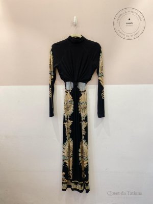 Vestido Longo Malha Farm Preto | Tam: PP