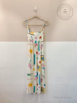 Vestido Midi Estampado Gávia | Tam: P