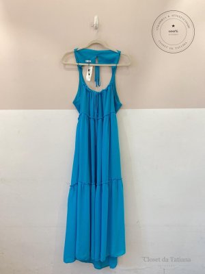 Vestido Longo Loja 3 Azul | Tam: M