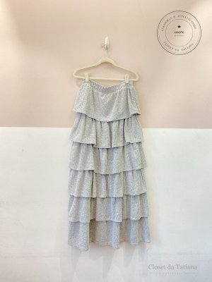 Saia Tweed Peepou Cinza | Tam: P