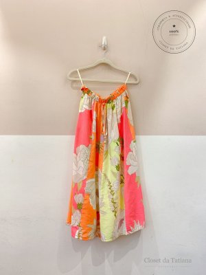 Saia Midi Estampada Floral Farm | Tam: P
