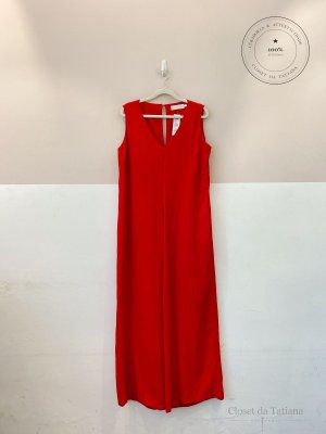 Macacão Valônia Veras Vermelho | Tam: P
