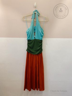 Vestido Longo 3 Cores Cris Barros | Tam: 34