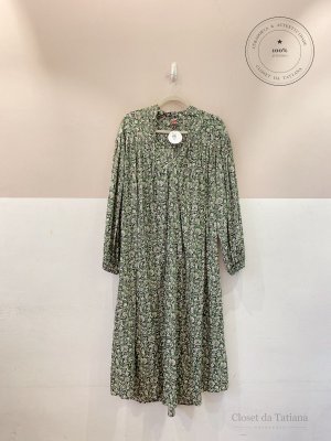 Vestido Midi Estampado Ava Verde | Tam: P