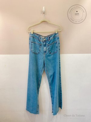 Wide Leg Jeans Loft Style | Tam: 40