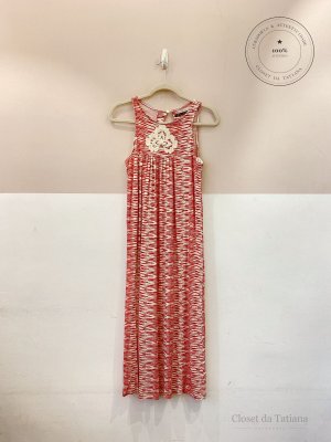 Vestido Longo Malha Estampado Maria Filó | Tam: P