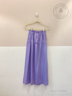 Saia Midi Lilás Pura | Tam: PP