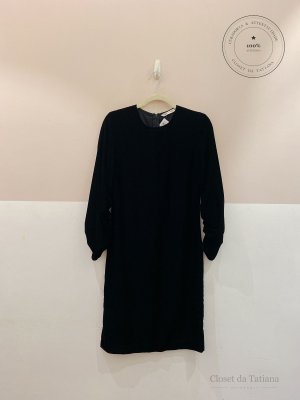 Vestido Veludo Zara Preto | Tam: PP