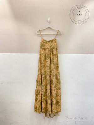 Vestido Midi Estampado Animale | Tam: 36
