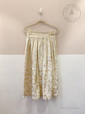 Saia Midi Foil Correntes Emi Beachwear | Tam: P