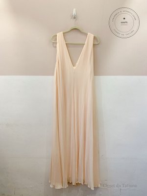 Vestido Longo Fluído Rosê Trinitá | Tam: 38