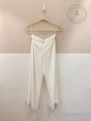 Conjunto Fluído Candy Brown Branco | Tam: 40