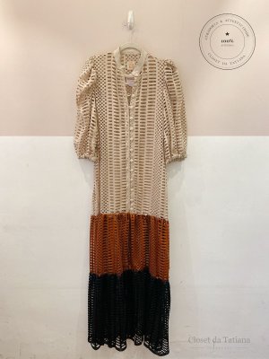 Vestido Midi Vazado Gaia Y Pietro | Tam: P