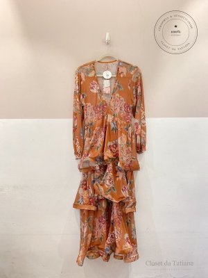 Vestido Midi Tule Floral Lasso | Tam: M