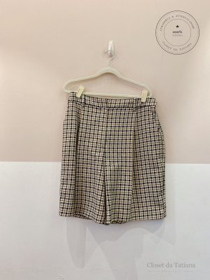 Bermuda Pied Poule Zara Bege | Tam: G