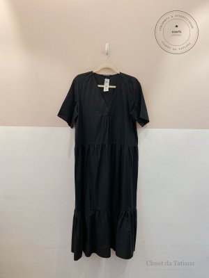 Vestido Midi Liso Zara Preto | Tam: G