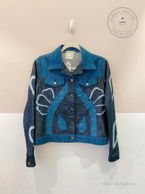 Jaqueta Jeans Bordados Fernanda Di Biase | Tam: P