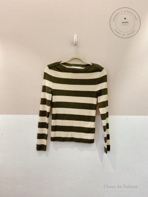 Blusa Tricot Listrado Riachuelo | Tam: P