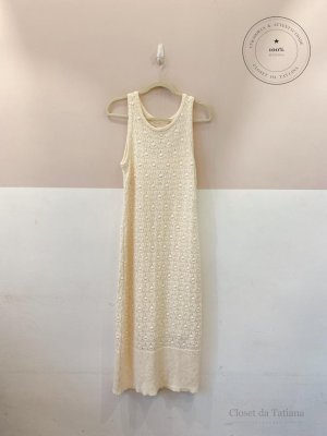 Vestido Tricot Renner Off-White | Tam: M