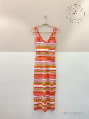 Vestido Midi Crochet By Nv Colorido | Tam: P