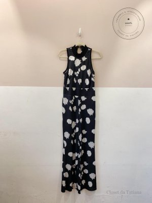 Macacão Flores Agilitá Preto | Tam: P