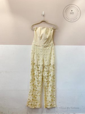 Macacão Amaralo Sem Alça Renda Papú | Tam: G