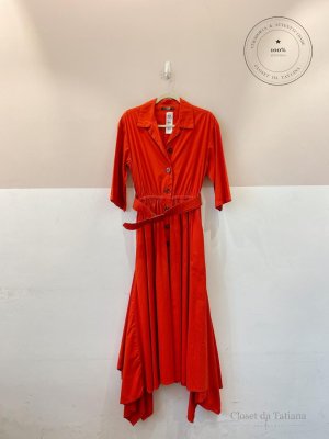 Vestido Longo Mixed Vermelho | Tam: 36